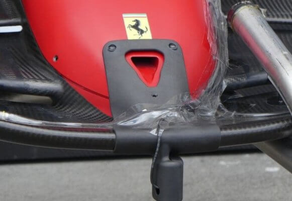 Sensorhalterung an F1-Wagen