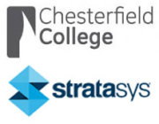Chesterfield College und Stratasys Logos