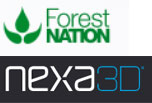 Forest Nation und Nexa3D Logos