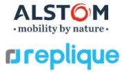 Alstom und Replique Logos