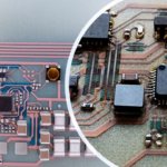 Leiterplatte mit 3D-gedruckten Kupferverbindungen