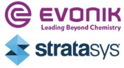 Evonik und Stratasys Logos