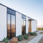 fertiges Haus mit 3D-gedruckten Platten hergestellt