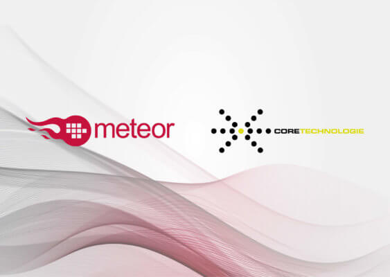 Meteor Inkjet Ltd. und CoreTechnologie Logos