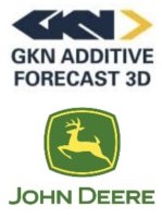 GKN Additive und John Deere Logos