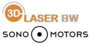 3D Laser BW und Sono Motors Logos