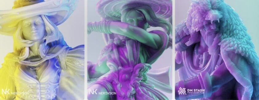 3D-Druck-Beispiele Cosplay-Figuren