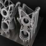 3D-gedruckte Metallstruktur