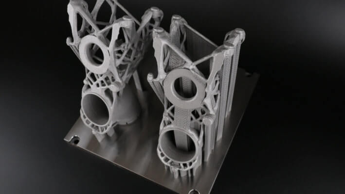 3D-gedruckte Metallstruktur