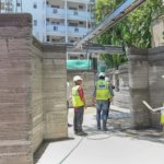 Bauarbeiter auf der Baustelle