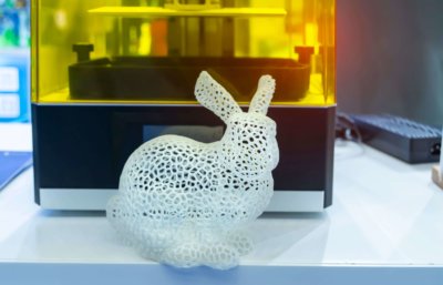 Osterhase aus dem 3D-Drucker Osterhase und 3D-Drucker
