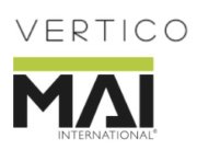 Vertico und Mai International Logos