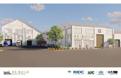 Render der geplanten Fertigungsanlage
