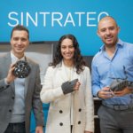 Gabor Koppanyi (Leiter Marketing und Vertrieb Sintratec), Tania Herrera (Segmentleiterin Verpackung, Sun Digital Additive Division), Ricardo del Castillo (Innovation Manager Sun Digital Additive Division)