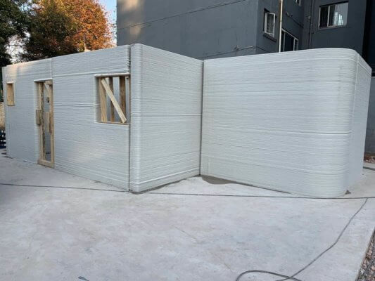 Seitenansicht des Gebäudes