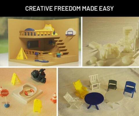 Druckbeispiele 3D-Drucker KOKONI SOTA