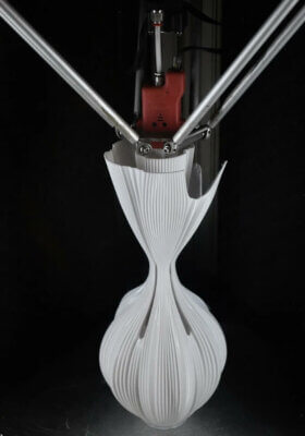 Pflanzenskulptur in 3D-Drucker