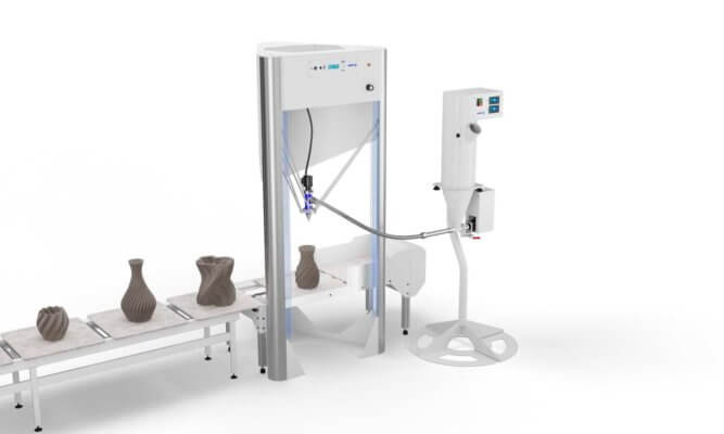 Aufbau 3D-Drucker mit Förderband