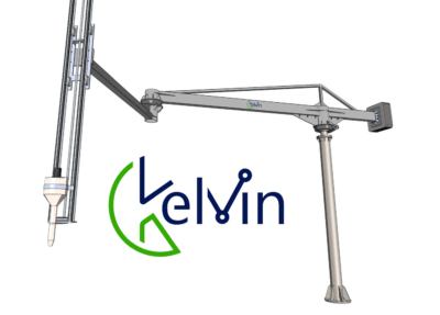 Laut Kelvin6k ist sein System der weltweit erschwinglichste Bau-3D-Drucker Bau-3D-Drucker Kelvin6k mit Logo