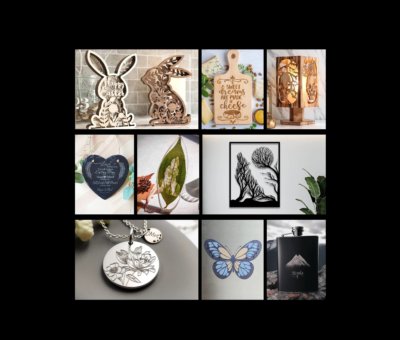 Gravur- und Schneidebeispiele