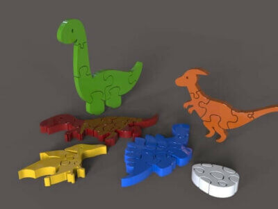 Dinosaurier-Puzzle