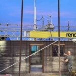 3D-gedrucktes Haus aus Geopolymermörtel