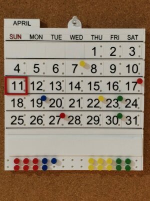 3D-druckbarer Terminplaner