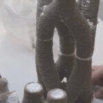 Struktur aus MyCera, dem innovativen pilzbasierten 3D-Druckmaterial.