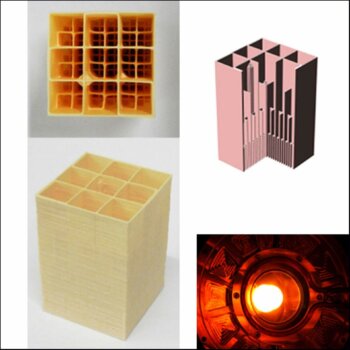 Poröse Keramikstruktur aus dem 3D-Drucker