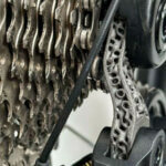 Silca 3D-gedruckte Schaltwerkaufhängung am Fahrrad montiert