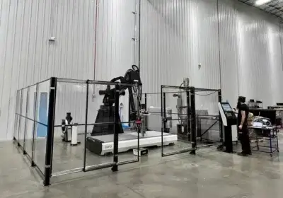 CEAD Flexbot 3D-Drucker in Airtechs Additive Manufacturing Center of Excellence