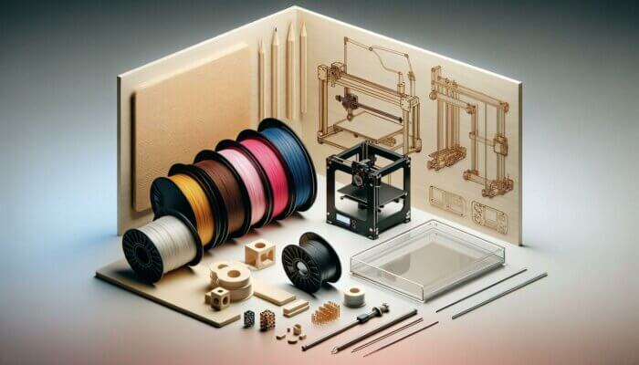 3D-Drucker und Lasergravierer und Filament