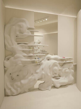 3D-gedruckte organische Displaystrukturen im La Manso Store, entworfen von External Reference