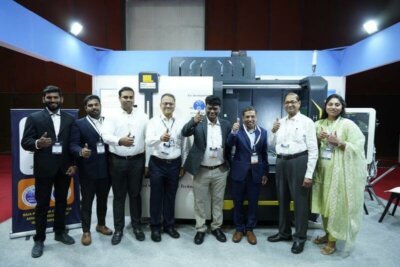 RRCAT-und-Lokesh-Machines-Team-mit-neuem-Metalldrucker-auf-AMTECH-2023 Team-von-RRCAT-und-Lokesh-Machines-zeigt-innovativen-Metalldrucker-auf-der-AMTECH-2023-in-Hyderabad