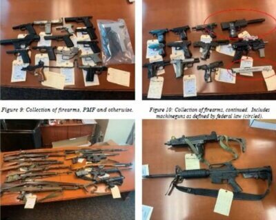 Beschlagnahmte Schusswaffen und 3D-gedruckte Waffenkomponenten aus Indiana-Ermittlung 3D-gedruckte Pistolenrahmen und illegale Maschinengewehr-Umwandlungsgeräte, beschlagnahmt durch ATF in Indiana