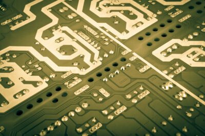Electroninks und SAKATA INX entwickeln Metalltinten für fortschrittliche Elektronikanwendungen Metallkomplex-Tinten von Electroninks und SAKATA INX im Einsatz auf einem Computer-Board