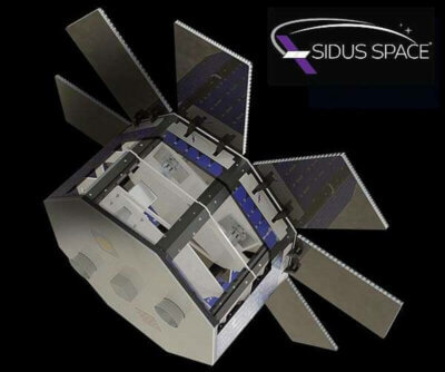 Sidus Space LizzieSat-Satellit mit fortschrittlichen 3D-gedruckten Komponenten 3D-gedruckte Strukturkomponenten im Sidus Space LizzieSat-Satellit, Beispiel für Raumfahrtinnovation