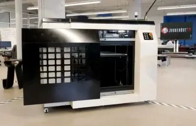 JuggerBot 3D Drucker im Einsatz mit America Makes Finanzierung für technologische Weiterentwicklung JuggerBot 3D Drucker, finanziert für erweiterte additive Fertigungstechnologien in Kooperation mit Air Force Research Labs
