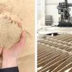 3D-gedrucktes Holz aus natürlichen Abfallresten für nachhaltige Designmöbel von Aectual