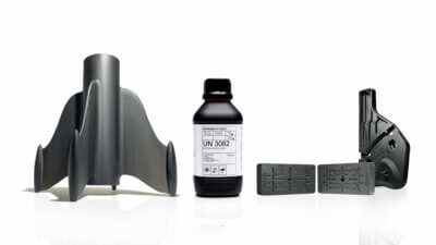 Evonik INFINAM ST 6100 L 3D-gedruckte Teile auf ETEC-System von Desktop Metal für Luftfahrt und Automobil 3D-gedruckte Komponenten aus INFINAM ST 6100 L Harz auf Desktop Metal ETEC Hardware für Industrieanwendungen