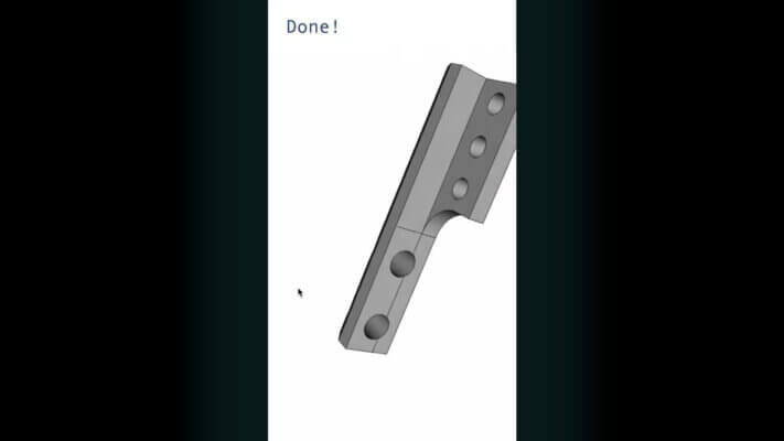 3D-gedrucktes Ersatzteil konvertiert von 2D-Zeichnung mittels Theia von Spare Parts 3D