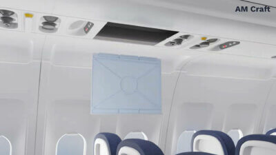 3D-gedruckte Ersatzplatte in Finnairs Airbus A320 zur Modernisierung der Passagierdiensteinheiten
