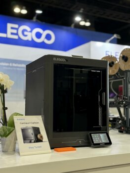 ELEGOO Centauri Carbon 3D-Drucker auf RAPID + TCT 2024 vorgestellt ELEGOO Centauri Carbon 3D-Drucker mit robustem Aluminiumgehäuse und KI-Kamerafunktionen auf der RAPID + TCT 2024