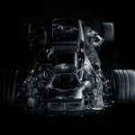 Chassis eines Autos, hergestellt durch die Zusammenarbeit von McLaren und Divergent Technologies unter Einsatz von 3D-Druck-Technologie