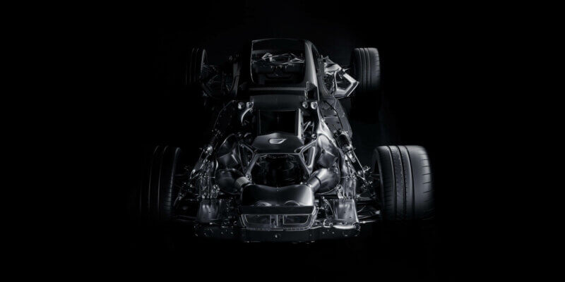 McLaren und Divergent Technologies nutzen 3D-Druck für Automobilproduktion Chassis eines Autos, hergestellt durch die Zusammenarbeit von McLaren und Divergent Technologies unter Einsatz von 3D-Druck-Technologie