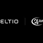 Logos von Meltio und Jupiter Machine Tool, die ihre neue Partnerschaft zur Entwicklung hybrider CNC-Maschinen zeigen