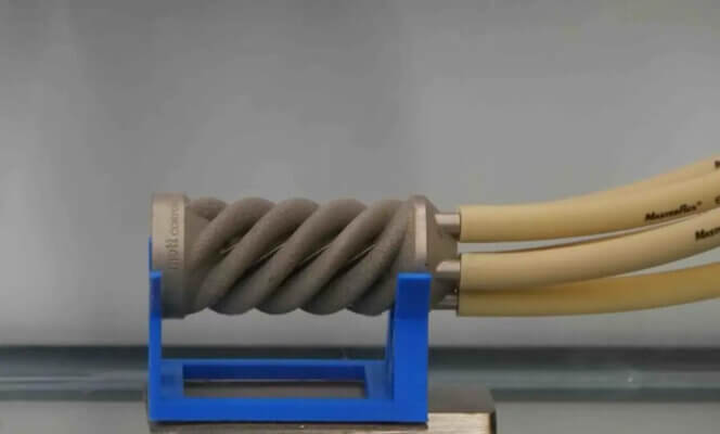 3D-gedrucktes Bauteil von Mott Corporation mit der RenAM 500S Flex 3D-gedrucktes Bauteil der Mott Corporation gefertigt mit der RenAM 500S Flex Maschine