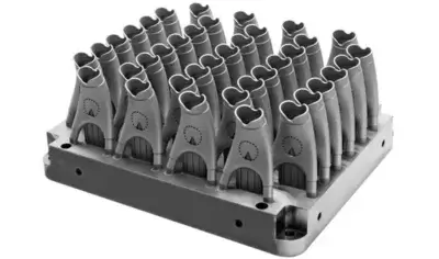 Titan-Fahrradkomponenten additiv gefertigt von Hanglun Technology mit Farsoon FS350M-Metalldruckmaschine 3D-gedruckte Titanbauteile für Fahrräder von Hanglun Technology