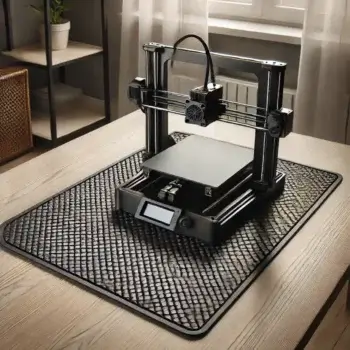 Anti-Rutsch-Matte unter einem 3D-Drucker