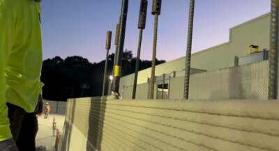 3D-Betondruck für Walmart-Erweiterung in Athens, Tennessee, von Alquist 3D